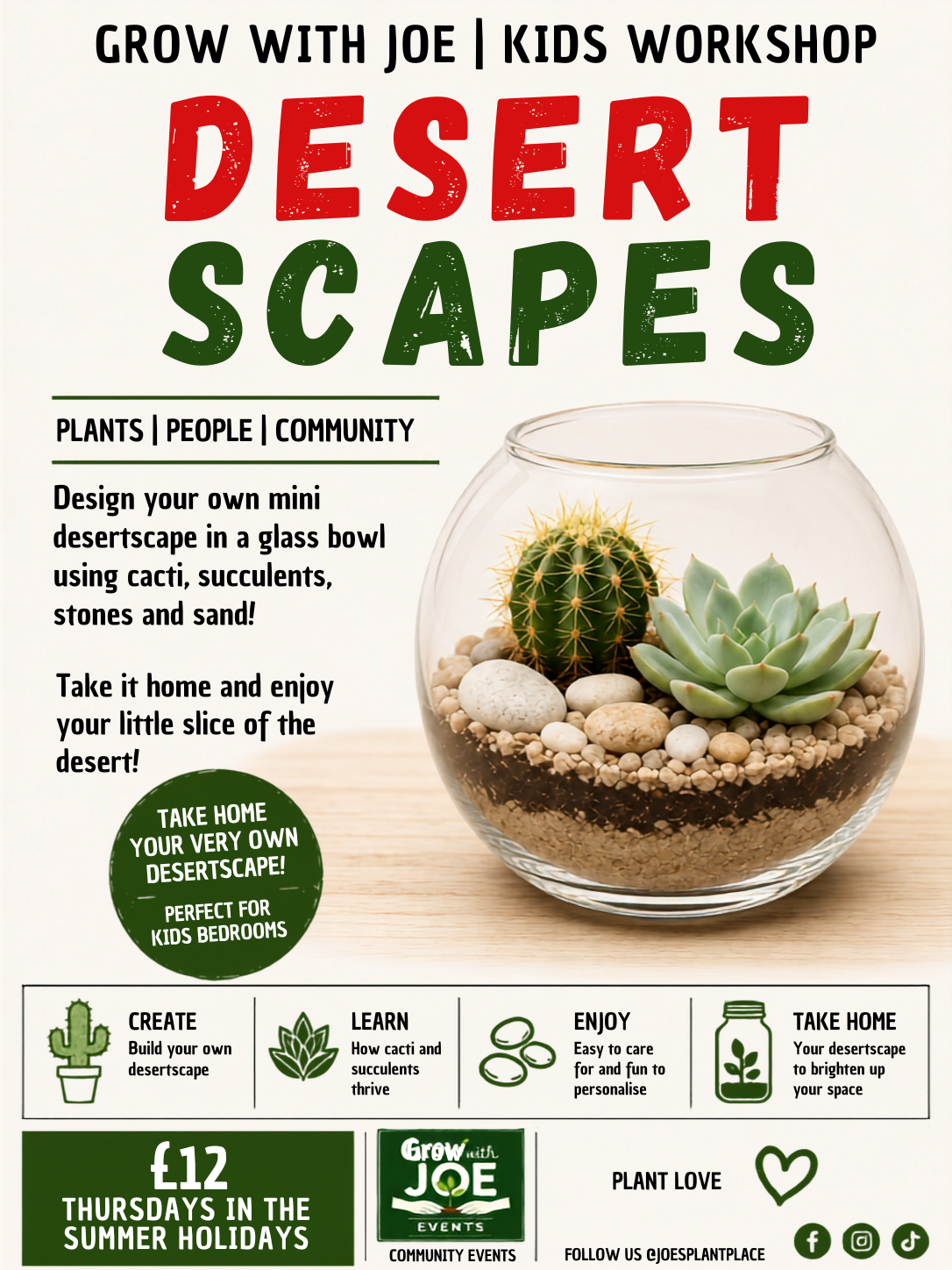 Build A Mini Desert scape | Grow With Joe Events | Thursday 27th August |
